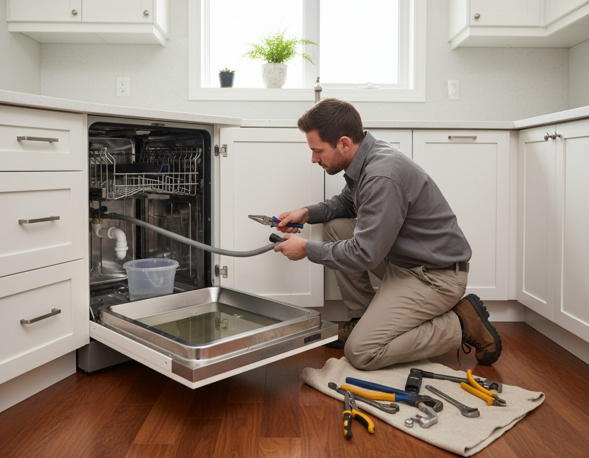 How Residential Plumbing Companies Address Dishwasher Drainage Issues at Home