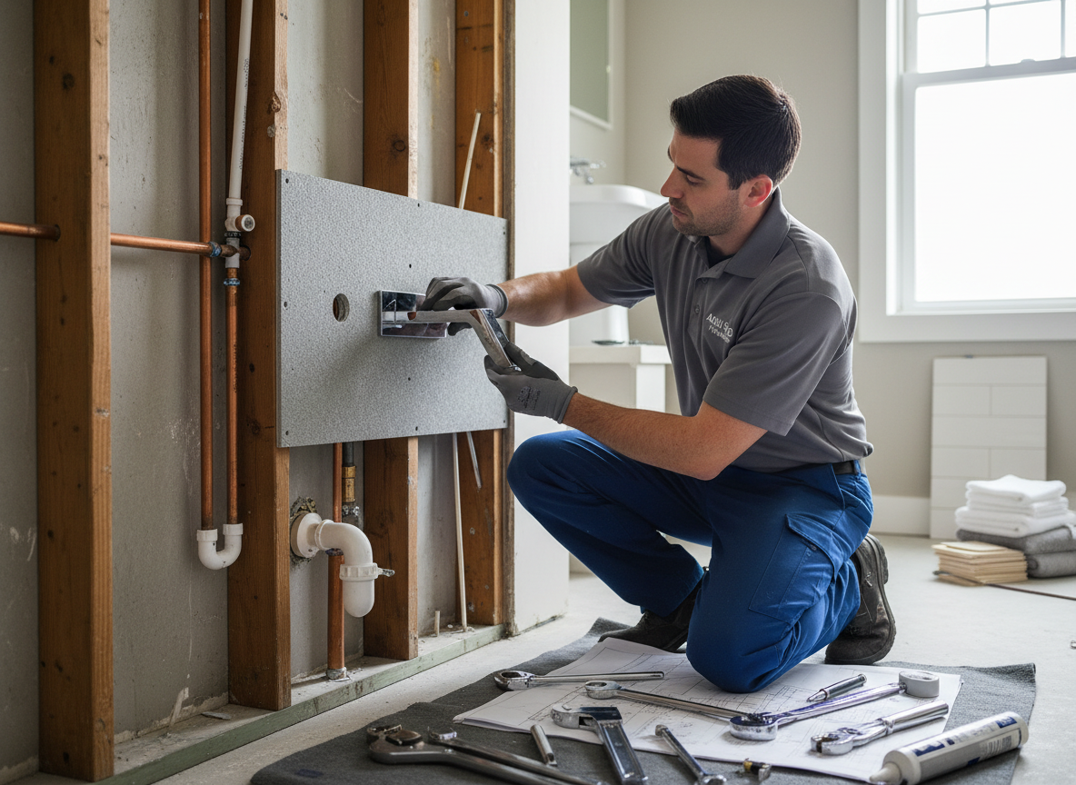How Licensed Plumbers Install and Repair Wall-Mounted Faucets