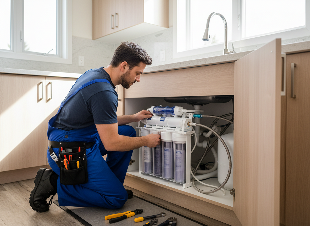 How Professionals Install a New RO Water Filter System in Homes