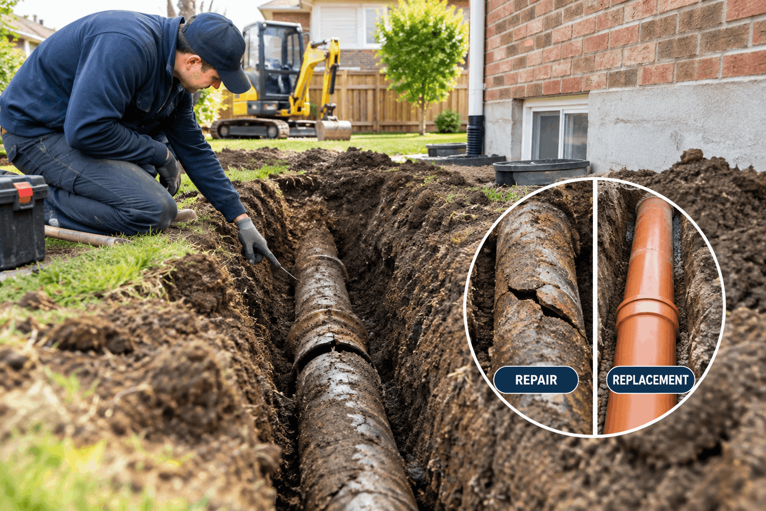 Sewer Line Repair vs. Replacement: How to Tell Which a GTA Home Needs